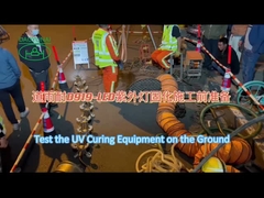 Cura UV CIPP que alinha o comprimento do equipamento 200m para o reparo municipal NO-DIG do esgoto