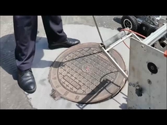 Câmera de inspecção de tubulação de CCTV de controlo sem fio com cabo e luz fortes