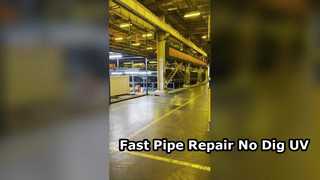 Revestimento CIPP UV para reparo de esgoto sem valas