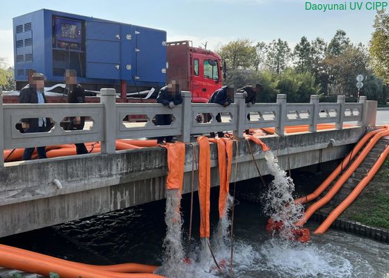 Bomba de drenagem de aço inoxidável de alto fluxo e alta cabeça com gerador a diesel para controlo de inundações