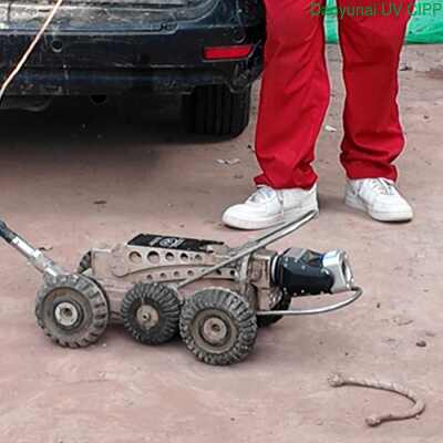 Câmera de Inspeção de Esgoto DN1500 com Câmera de Alta Definição e Robô de Rastreamento para Inspeção CCTV de Tubos Grandes